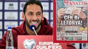 Hakan Çalhanoğlu'na 'Çek bi Letonya' sorusu...
