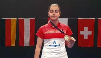 Milli badmintoncu Aleyna Korkut Avrupa şampiyonu oldu