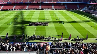 Ve Barcelona Camp Nou'ya kavuştu! 21.795 taraftar önünde açık antrenman