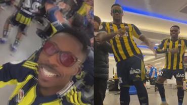 Fenerbahçe'den soyunma odasında çılgın kutlama!