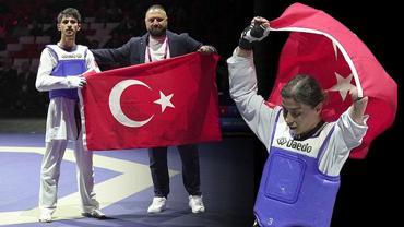 Para tekvandocu Mahmut Bozteke ve Gamze Özcan Avrupa Şampiyonası’nda altın madalya kazandı