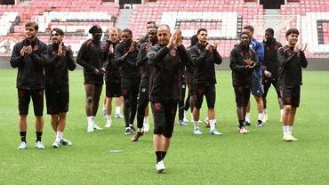 Samsunspor, Göztepe maçı hazırlıklarını taraftarı önünde tamamladı