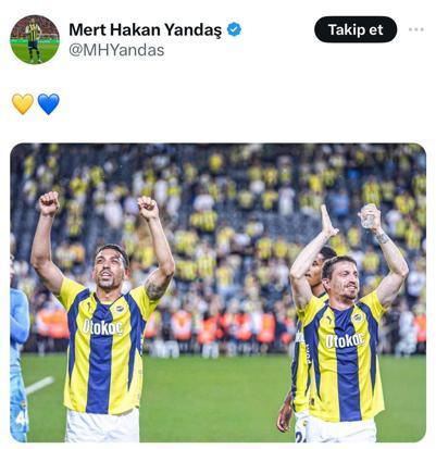 Fenerbahçede Mert Hakan Yandaştan Galatasaray taraftarını çıldırtan paylaşım Sosyal medyayı salladı