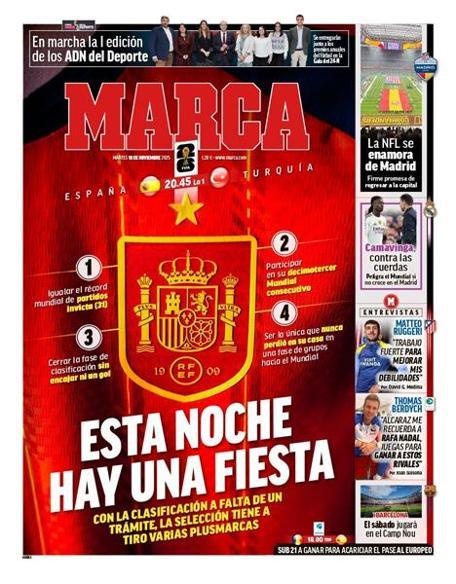 İspanya-Türkiye maçı öncesi Marcadan olay başlık: Bu gece parti var