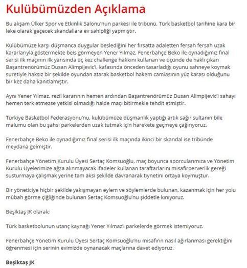 Olaylı Fenerbahçe-Beşiktaş derbisi sonrası Melih Mahmutoğlu Sertliğe cevabı verdik