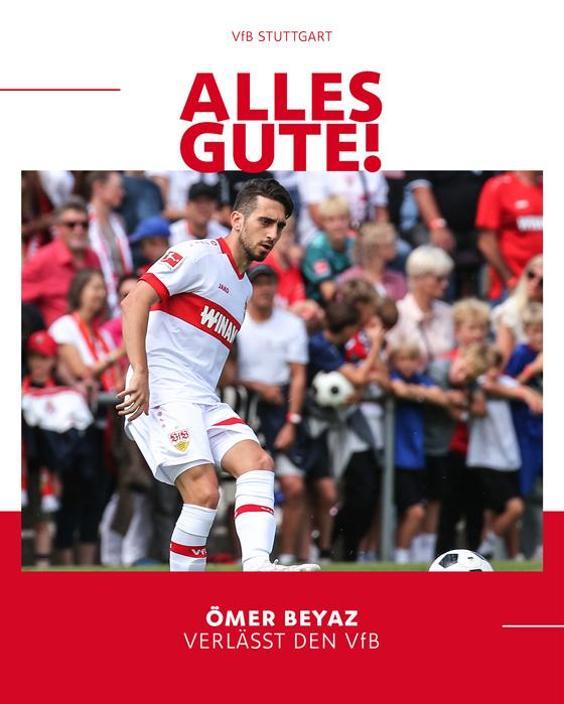 Fenerbahçeden transfer olmuştu Stuttgart Ömer Faruk Beyazın sözleşmesinin feshedildiğini açıkladı