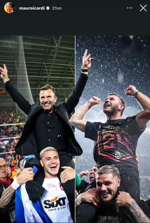 Icardiden Mourinhonun gönderilmesinin ardından olay paylaşım