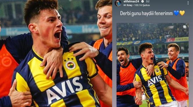 Eljif Elmas'tan derbi günü paylaşımı