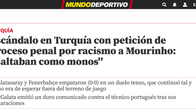 MUNDO DEPORTIVO: 'Türkiye'de yeni skandal!'