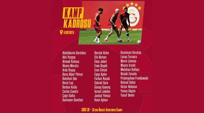 Galatasaray kamp kadrosu