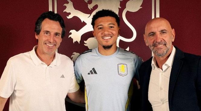 Jadon Sancho Aston Villa'da