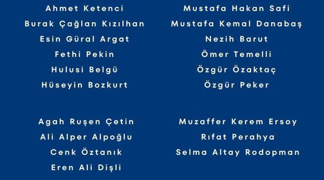 İŞTE ALİ KOÇ'UN LİSTESİ!
