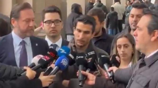 UYSAL'DAN ADLİYE ÖNÜNDE AÇIKLAMA