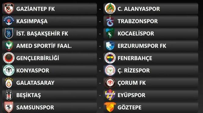 İlk hafta maçları belli oldu!