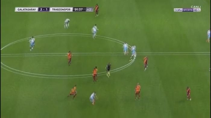 Galatasaray - Trabzonspor maçında Kuckadan müthiş gol