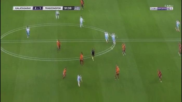 Galatasaray - Trabzonspor maçında Kuckadan müthiş gol