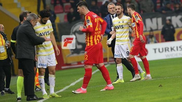 Kayserispor-Fenerbahçe maçında gerilim