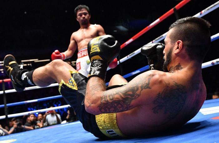 Manny Pacquiao, Lucas Matthyssei teknik nakavtla yendi