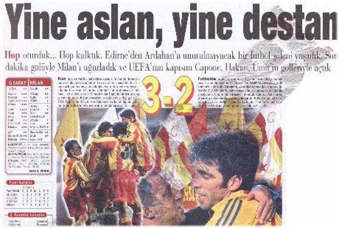 GALATASARAY 3-2 MILAN