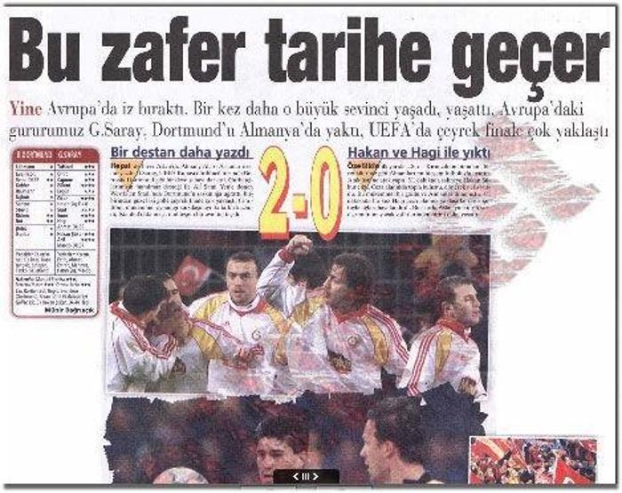 DORTMUND 0-2 GALATASARAY