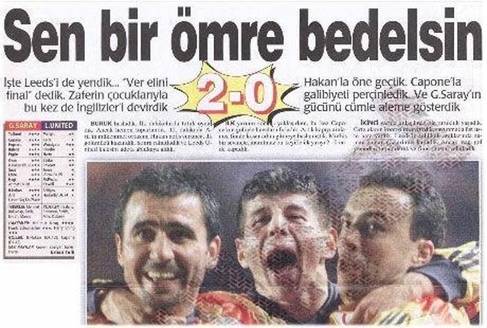 GALATASARAY 2-0 LEEDS UNITED
