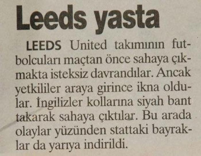GALATASARAY 2-0 LEEDS UNITED