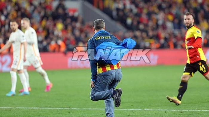 Göztepe - Galatasaray maçında olay Berkan Emir son anda durdurdu...