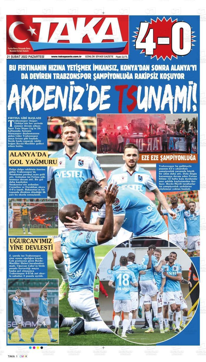 Trabzon yerel basınından flaş manşetler