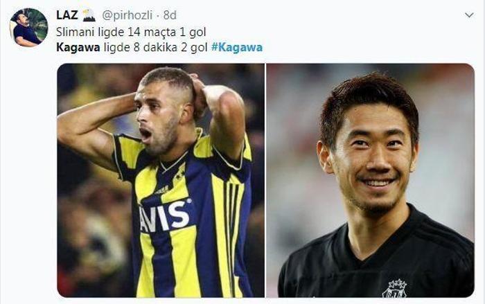 Kagawa çılgınlığı 2 gol attı taraftar çıldırdı