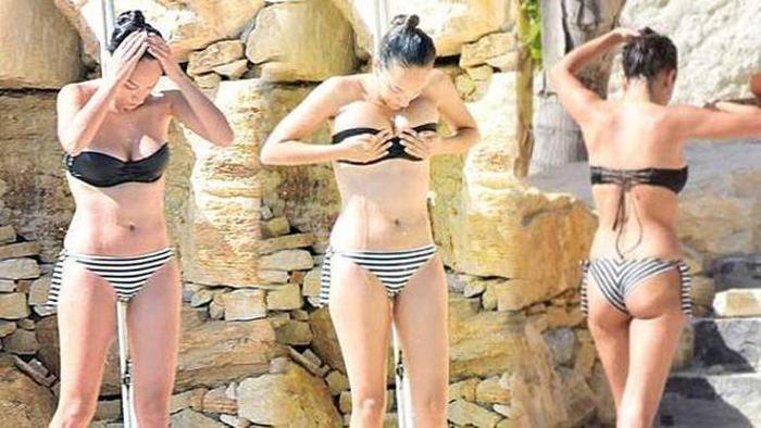 Duygu Sarışın tatilde