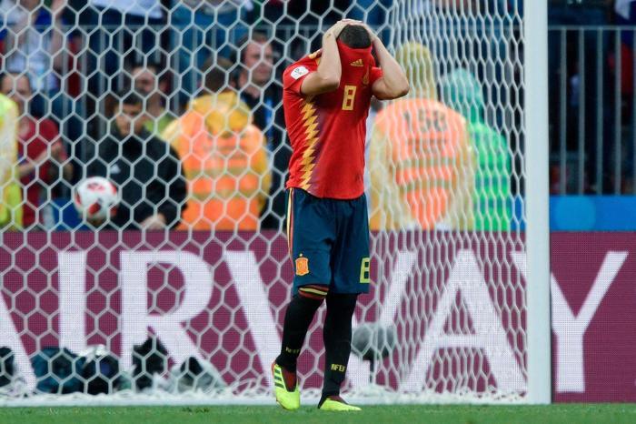 İspanyol oyuncuların maç sonu büyük üzüntüsü