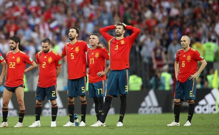 İspanyol oyuncuların maç sonu büyük üzüntüsü
