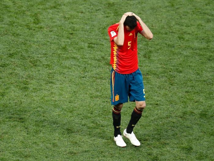 İspanyol oyuncuların maç sonu büyük üzüntüsü