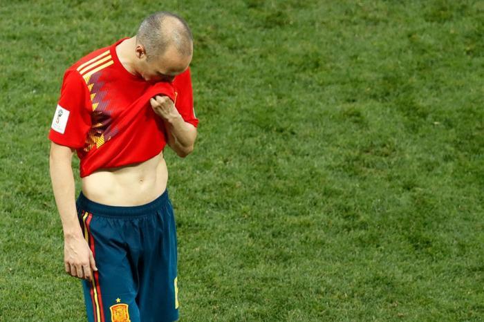 İspanyol oyuncuların maç sonu büyük üzüntüsü