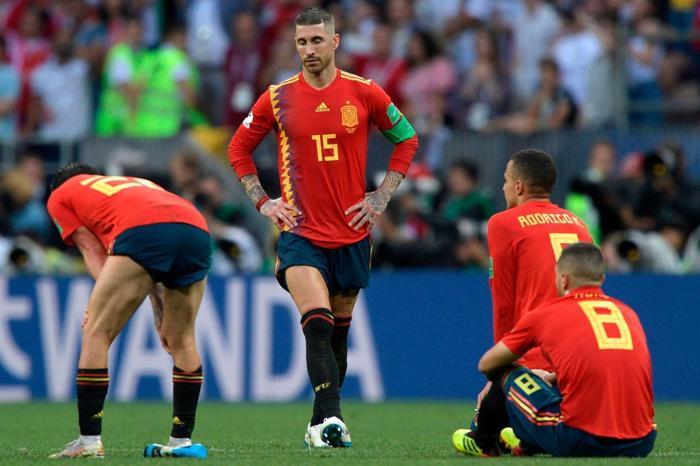 İspanyol oyuncuların maç sonu büyük üzüntüsü