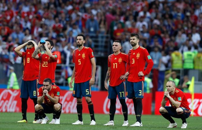 İspanyol oyuncuların maç sonu büyük üzüntüsü