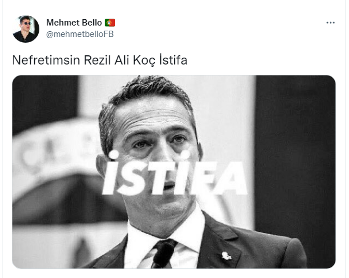 Fenerbahçe taraftarı çıldırdı, topa tuttu: Ali Koç istifa Rezil olmadığınız başka takım kaldı mı