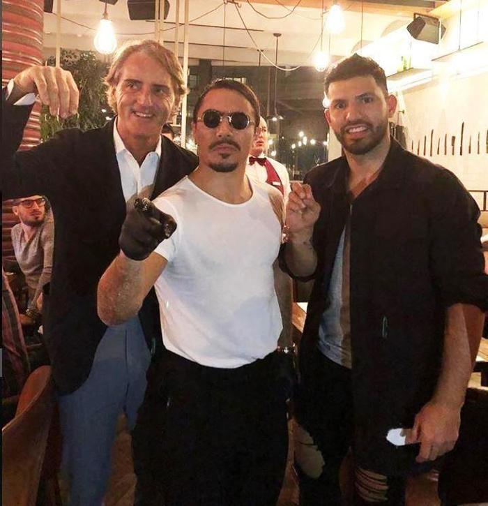 Roberto Mancini ve Sergio Agüero