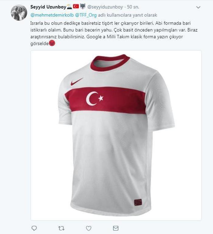 Yeni milli forma Ağır eleştiriler...