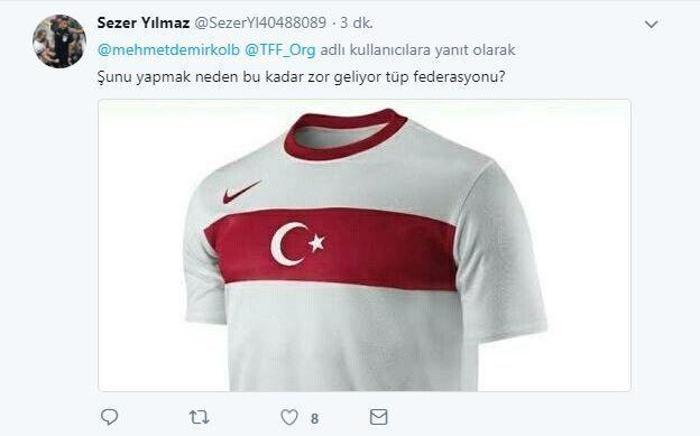 Yeni milli forma Ağır eleştiriler...