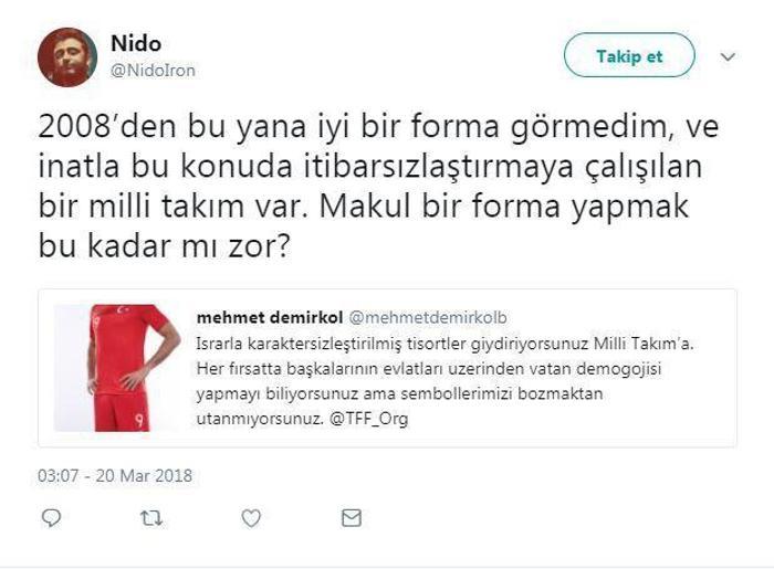 Yeni milli forma Ağır eleştiriler...