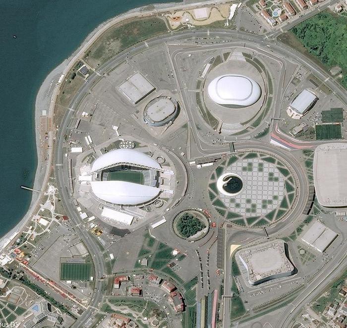 Rusyanın müthiş stadyumlarının uzaydan görüntüleri