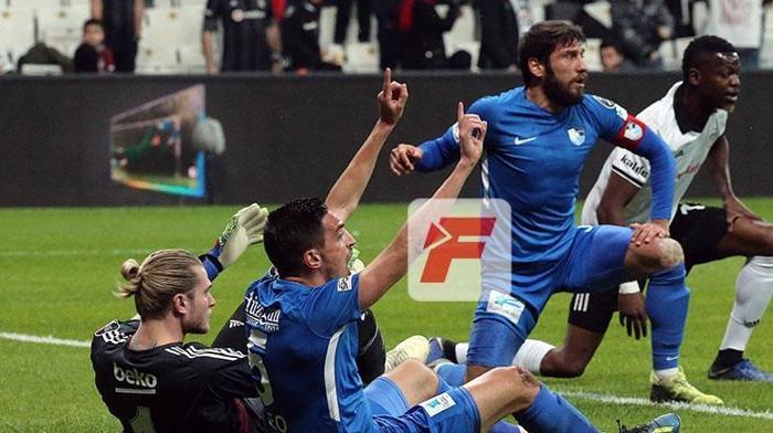 Beşiktaş-Erzurumspor maçından kareler