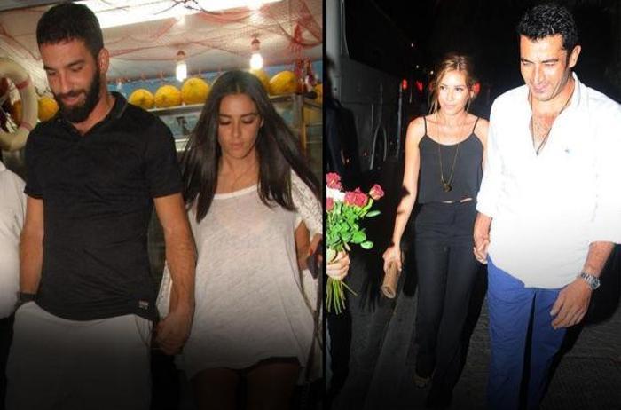 Arda Turan ve Sinem Kobal aynı mekanda karşılaşınca