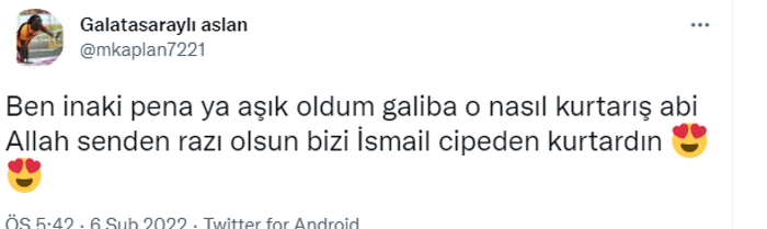Inaki Pena, Galatasaray taraftarını mest etti: İsmail Çipe olsa 4lük olurduk