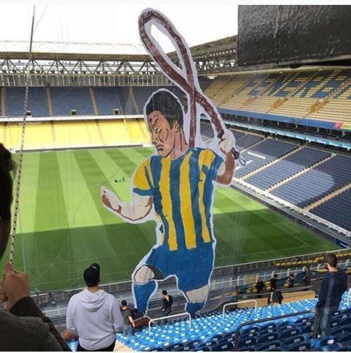 Fenerbahçenin koreografisi sosyal medyaya sızdı