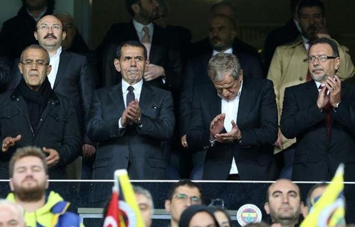 Fenerbahçe - Galatasaray derbisinde şeref tribününde yaşananlar