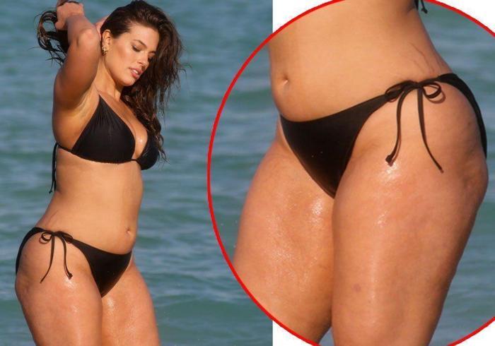 Büyük beden model Ashley Graham, yeni mayo koleksiyonunu tanıttı