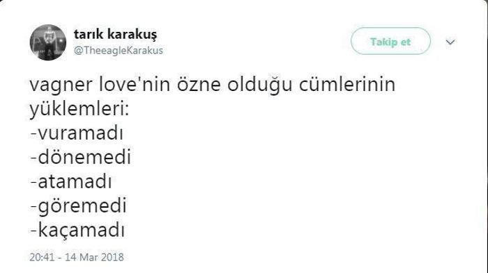 Vagner Love için flaş sözler: Sağlam kazık yedik