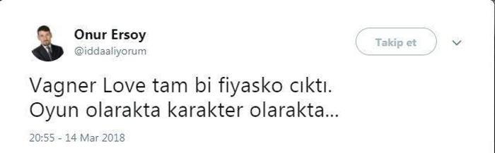 Vagner Love için flaş sözler: Sağlam kazık yedik